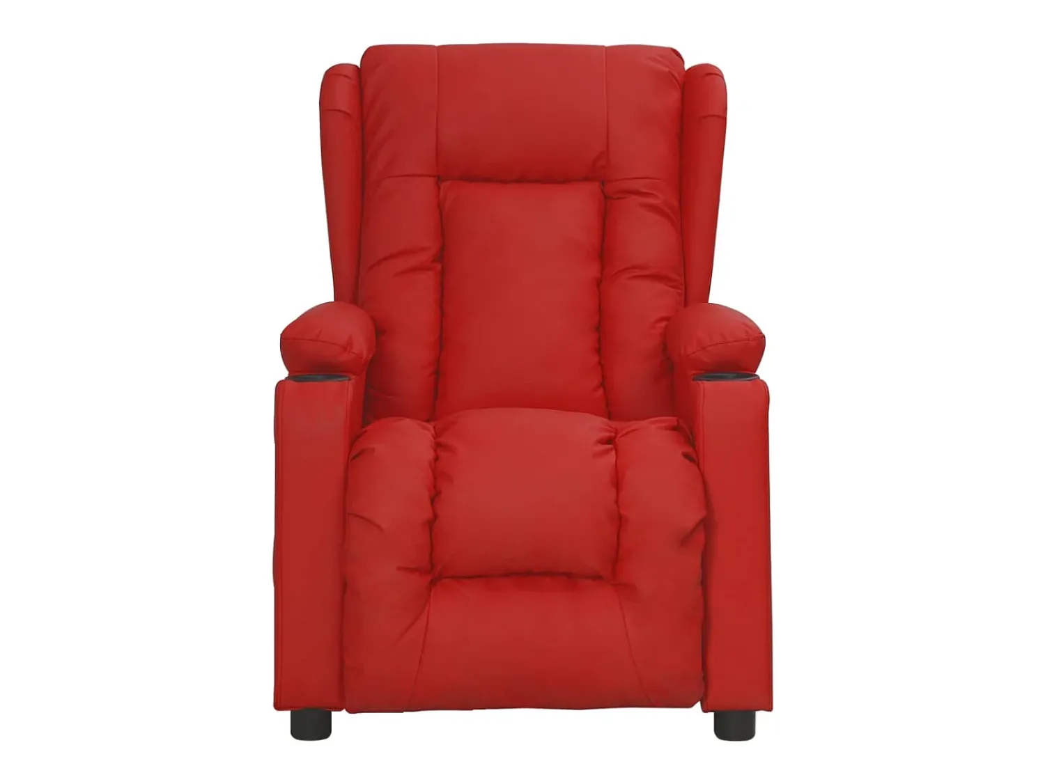 Poltrona* Poltrona Confortável | Poltrona reclinável elétrica couro artificial tinto SHL362615 Vermelho