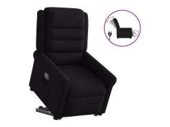 Discount Poltrona Confortável | Poltrona reclinável elevatória tecido SHL280335 Preto