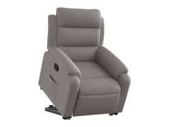 Poltrona| Poltrona Confortável | Poltrona reclinável elevatória tecido cinzento-acastanhado SHL131426 Taupe