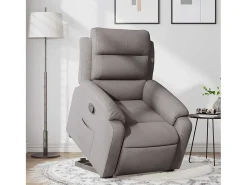 Poltrona| Poltrona Confortável | Poltrona reclinável elevatória tecido cinzento-acastanhado SHL131426 Taupe