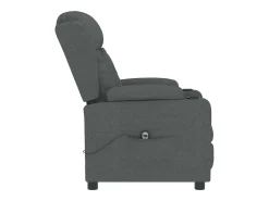 Poltrona Confortável | Poltrona reclinável elétrica tecido cinzento-escuro SHL661821^ Poltrona