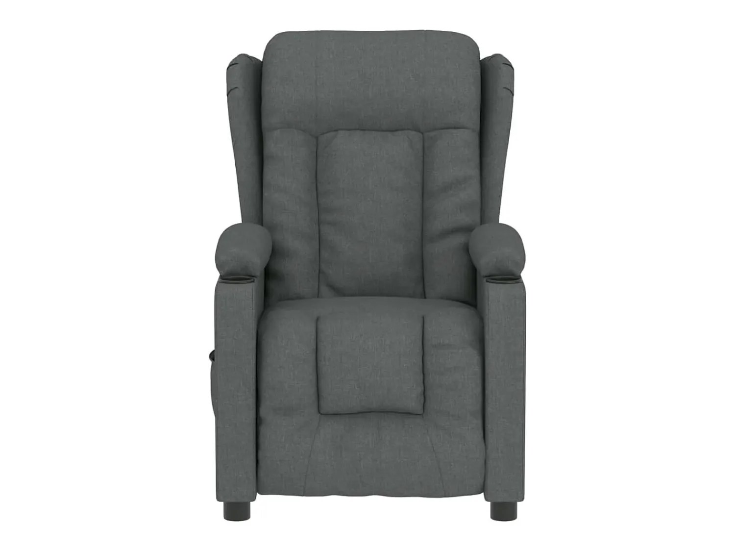 Poltrona Confortável | Poltrona reclinável elétrica tecido cinzento-escuro SHL661821^ Poltrona