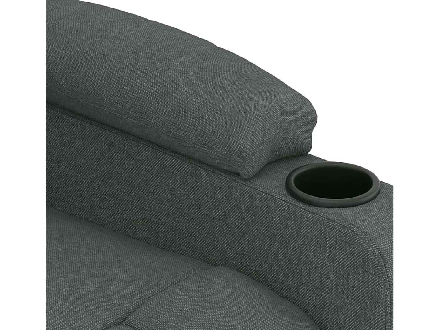 Poltrona Confortável | Poltrona reclinável elétrica tecido cinzento-escuro SHL661821^ Poltrona