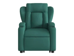 Poltrona* Poltrona Confortável | Poltrona reclinável elevatória de massagens tecido verde-escuro SHL919554 Verde pinho