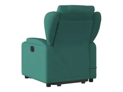 Poltrona* Poltrona Confortável | Poltrona reclinável elevatória de massagens tecido verde-escuro SHL919554 Verde pinho