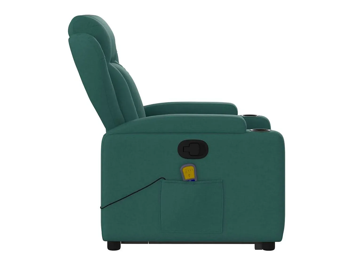 Poltrona* Poltrona Confortável | Poltrona reclinável elevatória de massagens tecido verde-escuro SHL919554 Verde pinho