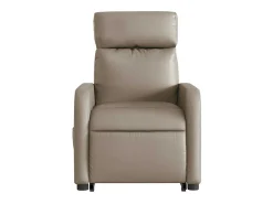 Poltrona| Poltrona Confortável | Poltrona reclinável elevatória elétrica couro artif. cappuccino SHL228471 Castanho