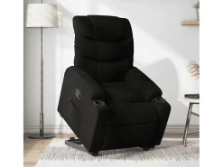 Clearance Poltrona Confortável | Poltrona reclinável elevatória tecido SHL307802 Preto
