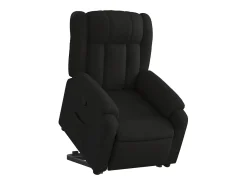 New Poltrona Confortável | Poltrona reclinável elevatória tecido SHL881526 Preto