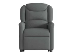Poltrona Confortável | Poltrona reclinável elevatória tecido cinzento-escuro SHL71926^ Poltrona