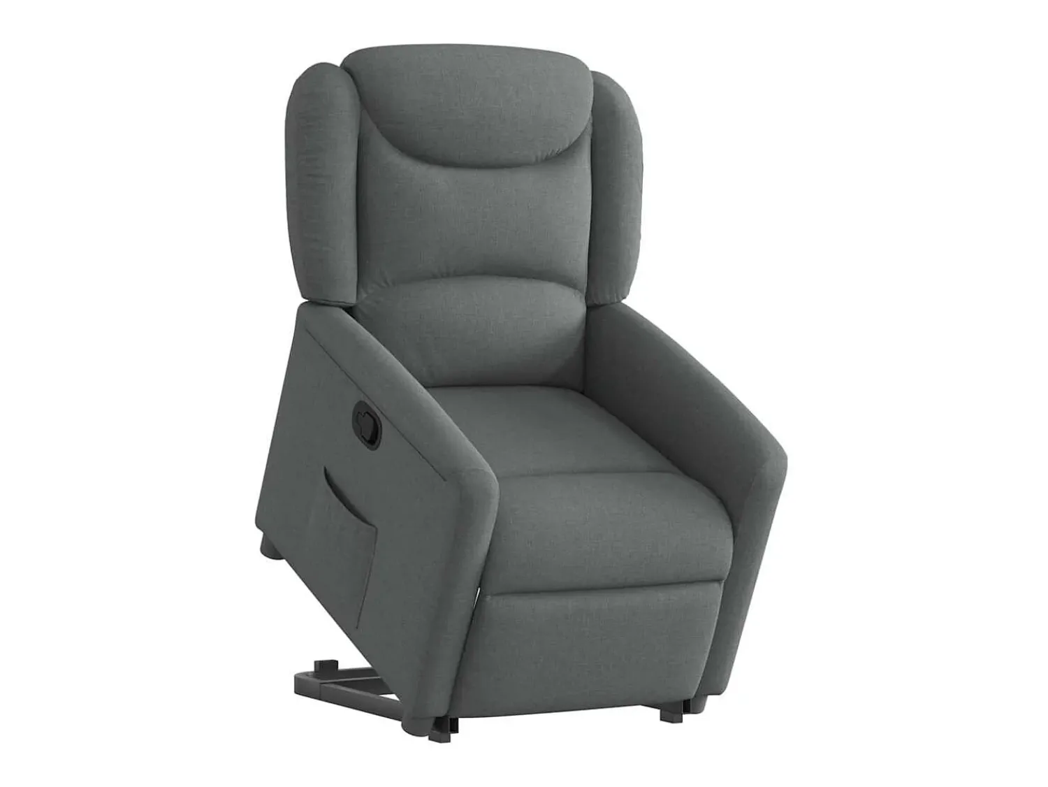 Poltrona Confortável | Poltrona reclinável elevatória tecido cinzento-escuro SHL71926^ Poltrona