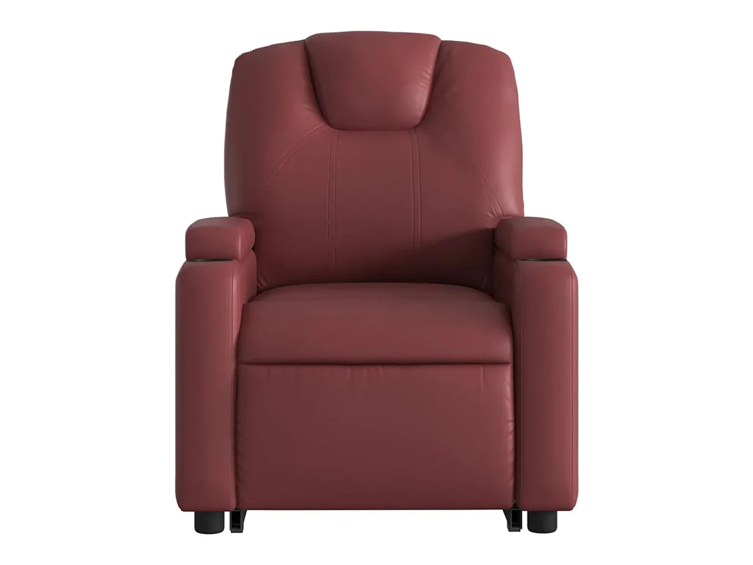 Poltrona* Poltrona Confortável | Poltrona reclinável elevatória couro artificial tinto SHL53598 Vermelho