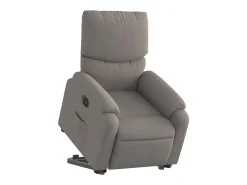 Poltrona| Poltrona Confortável | Poltrona reclinável elevatória elétrica cinza-acastanhado SHL751249 Taupe