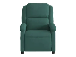 Sale Poltrona Confortável | Poltrona reclinável elétrica veludo verde-escuro SHL545363 Verde pinho