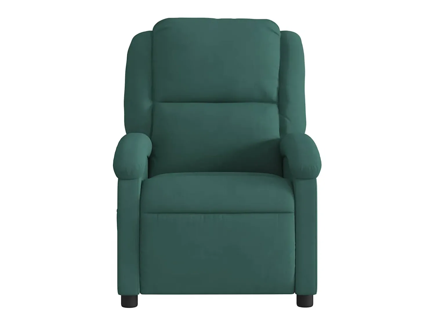 Sale Poltrona Confortável | Poltrona reclinável elétrica veludo verde-escuro SHL545363 Verde pinho