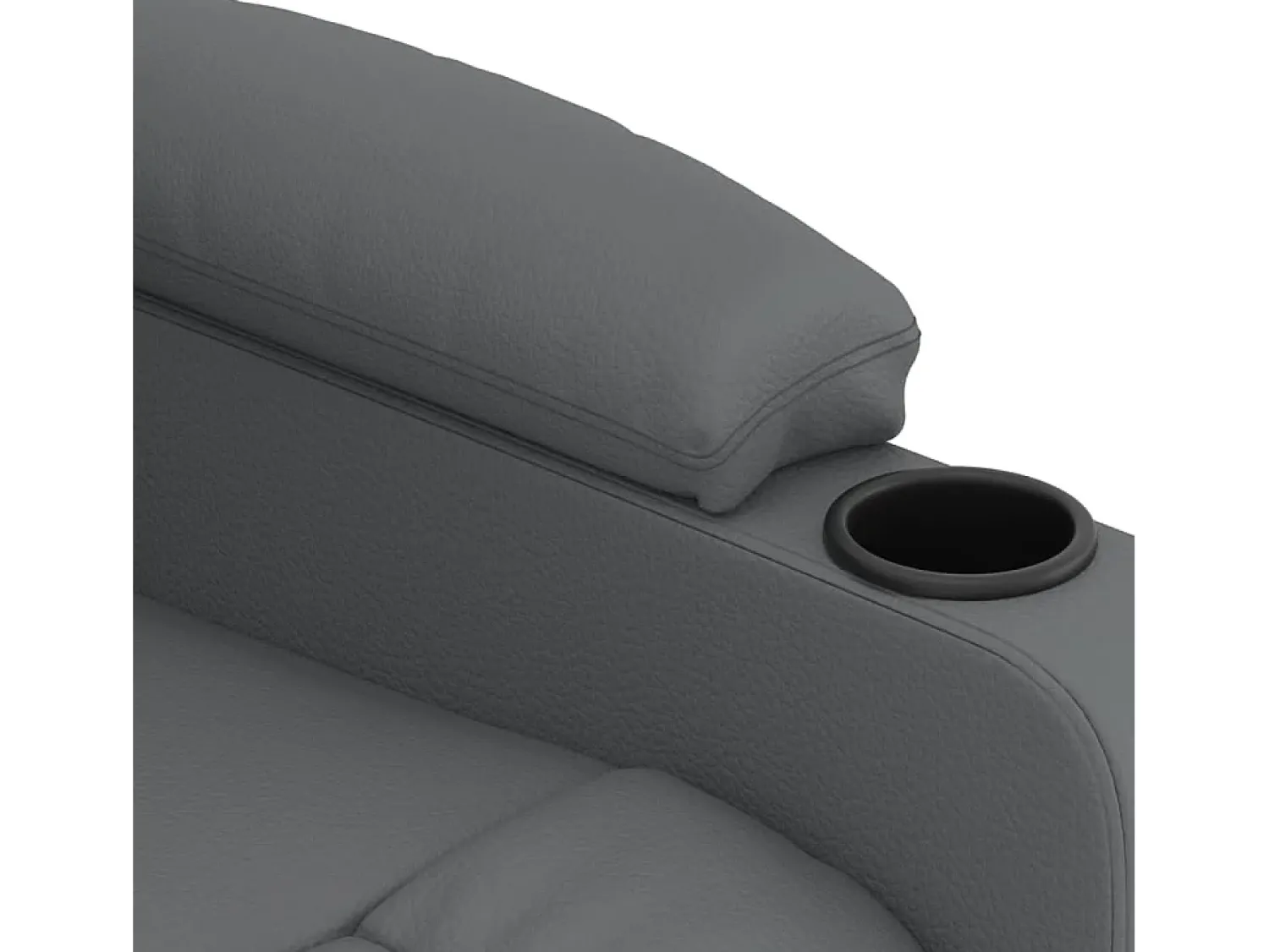 Poltrona| Poltrona Confortável | Poltrona reclinável elétrica couro artificial SHL303257 Cinzento