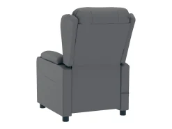 Poltrona| Poltrona Confortável | Poltrona reclinável elétrica couro artificial SHL303257 Cinzento