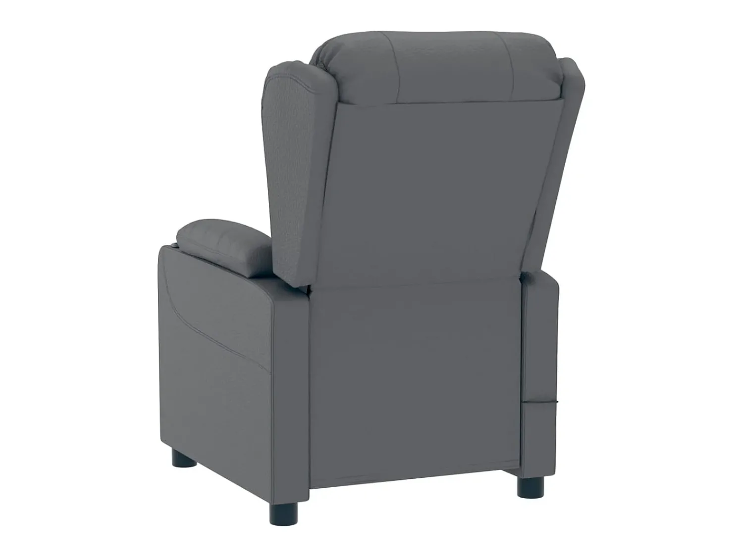 Poltrona| Poltrona Confortável | Poltrona reclinável elétrica couro artificial SHL303257 Cinzento