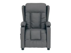 Poltrona| Poltrona Confortável | Poltrona reclinável elétrica couro artificial SHL303257 Cinzento