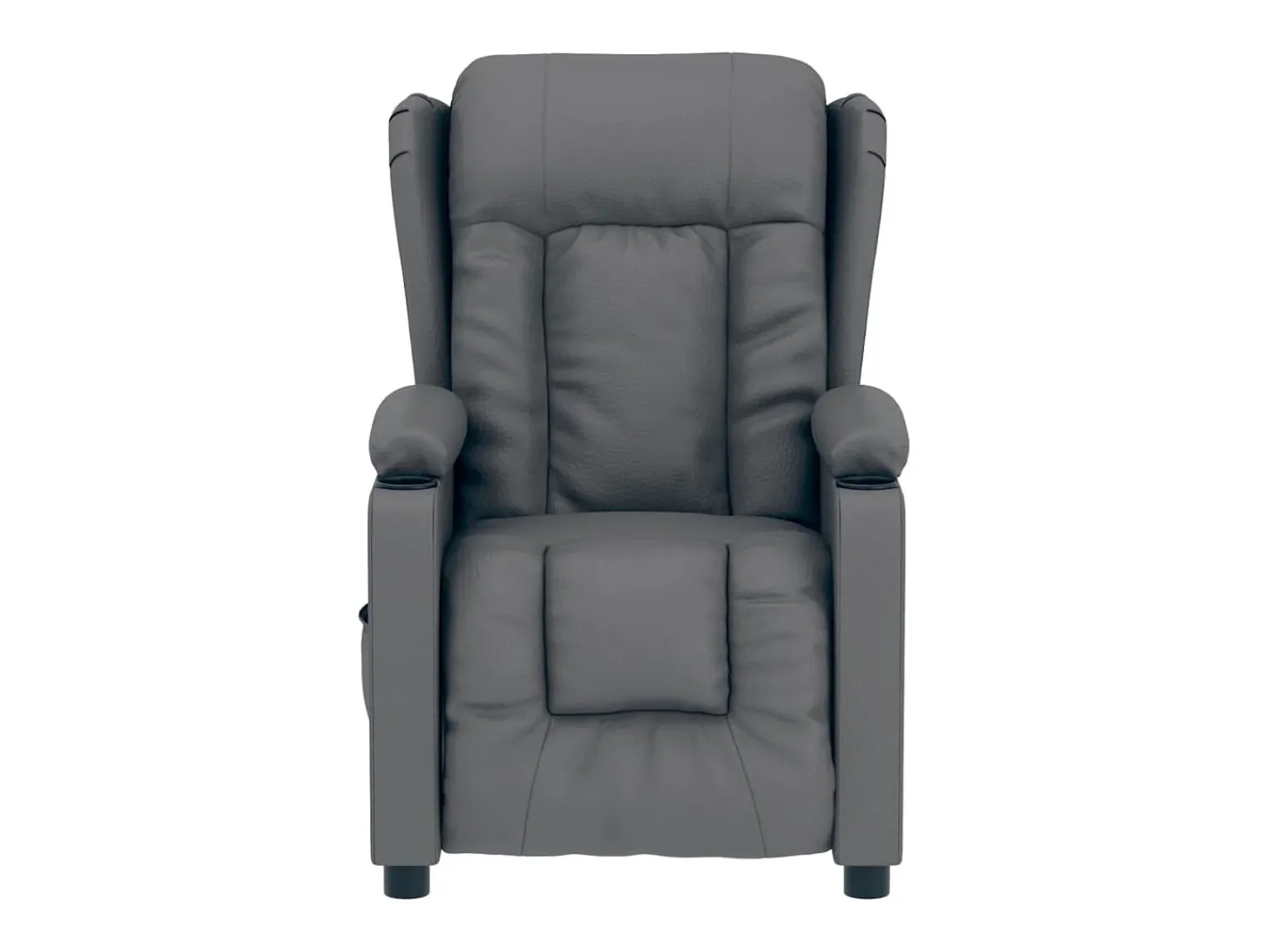 Poltrona| Poltrona Confortável | Poltrona reclinável elétrica couro artificial SHL303257 Cinzento