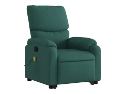 Poltrona* Poltrona Confortável | Poltrona reclinável elevatória de massagens tecido verde-escuro SHL798987 Verde pinho