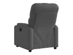 Best Poltrona Confortável | Poltrona reclinável em tecido cinza escuro SHL685727 Cinza antracite