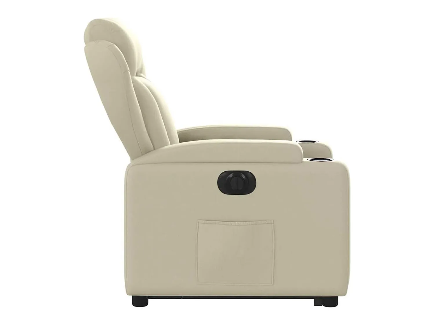 Discount Poltrona Confortável | Poltrona reclinável elevatória elétrica couro artificial SHL34626 Creme