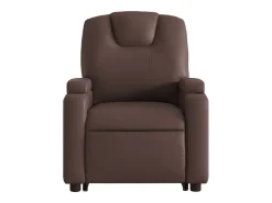 Poltrona* Poltrona Confortável | Poltrona reclinável elevatória couro artificial SHL491402 Castanho