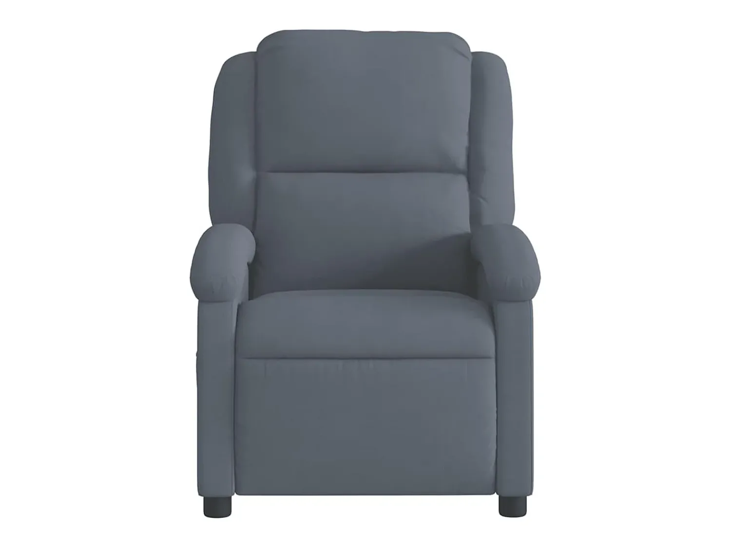 Poltrona* Poltrona Confortável | Poltrona reclinável elétrica veludo cinzento-escuro SHL185646 Cinza antracite