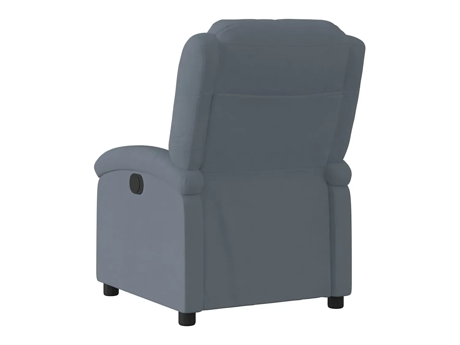 Poltrona* Poltrona Confortável | Poltrona reclinável elétrica veludo cinzento-escuro SHL185646 Cinza antracite