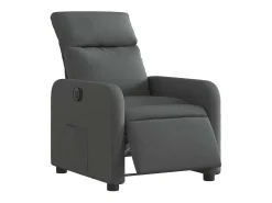 Poltrona Confortável | Poltrona reclinável elétrica tecido cinzento-escuro SHL536848^ Poltrona
