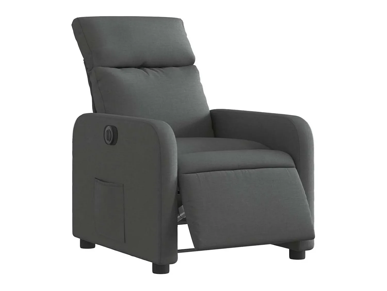 Poltrona Confortável | Poltrona reclinável elétrica tecido cinzento-escuro SHL536848^ Poltrona