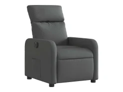 Poltrona Confortável | Poltrona reclinável elétrica tecido cinzento-escuro SHL536848^ Poltrona