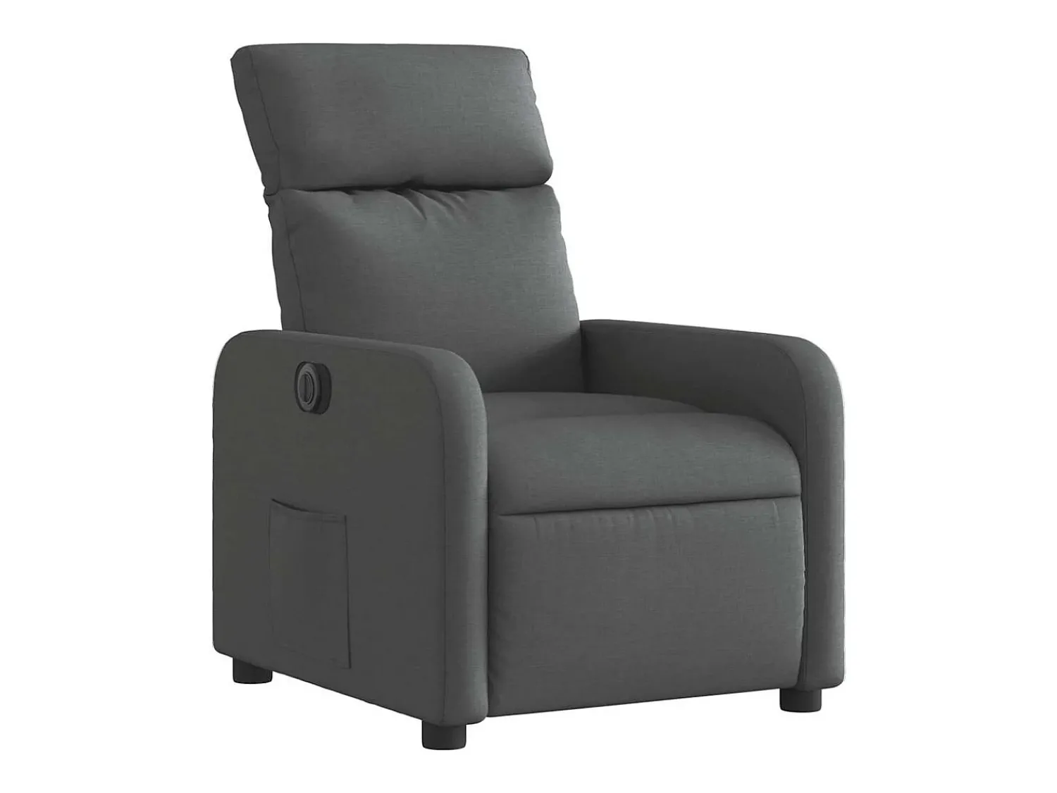 Poltrona Confortável | Poltrona reclinável elétrica tecido cinzento-escuro SHL536848^ Poltrona