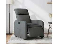 Poltrona Confortável | Poltrona reclinável elétrica tecido cinzento-escuro SHL536848^ Poltrona
