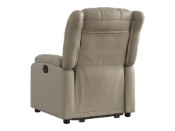 Poltrona| Poltrona Confortável | Poltrona reclinável elevatória couro artificial cor cappuccino SHL483286 Castanho