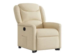 Poltrona* Poltrona Confortável | Poltrona reclinável elevatória tecido cor SHL777170 Creme