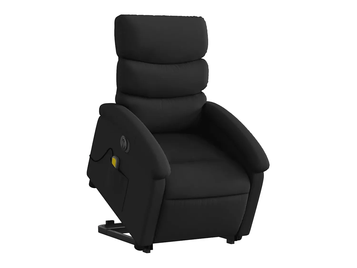 Poltrona| Poltrona Confortável | Poltrona reclinável elevatória elétrica couro artificial SHL840039 Preto