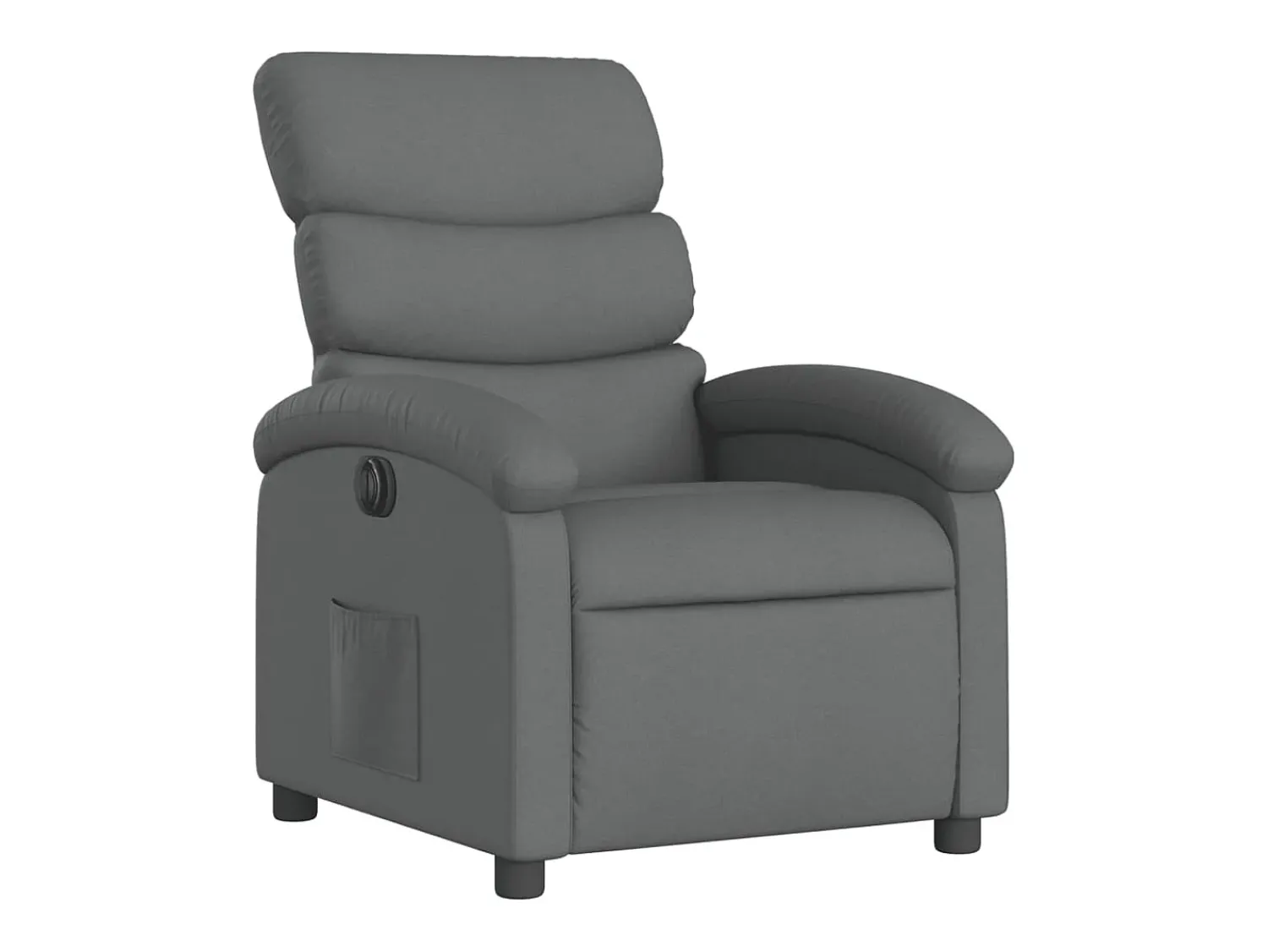 Poltrona Confortável | Poltrona reclinável elétrica tecido cinzento-escuro SHL545280^ Poltrona