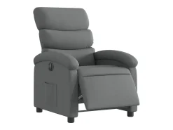 Poltrona Confortável | Poltrona reclinável elétrica tecido cinzento-escuro SHL545280^ Poltrona