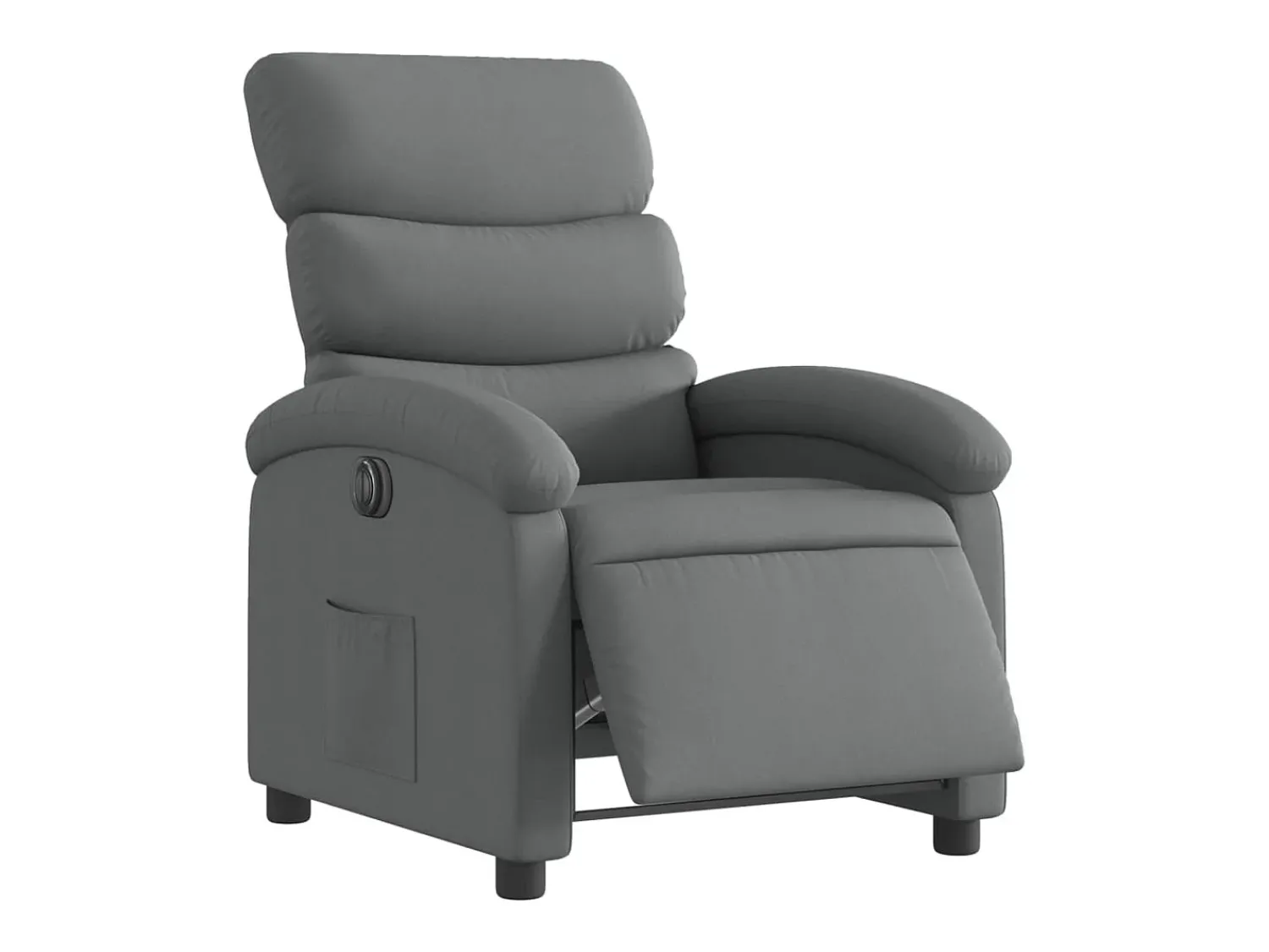 Poltrona Confortável | Poltrona reclinável elétrica tecido cinzento-escuro SHL545280^ Poltrona
