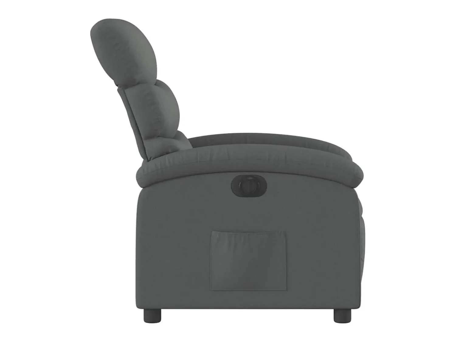 Poltrona Confortável | Poltrona reclinável elétrica tecido cinzento-escuro SHL545280^ Poltrona