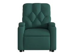 Best Poltrona Confortável | Poltrona reclinável elevatória tecido verde-escuro SHL436668 Verde pinho