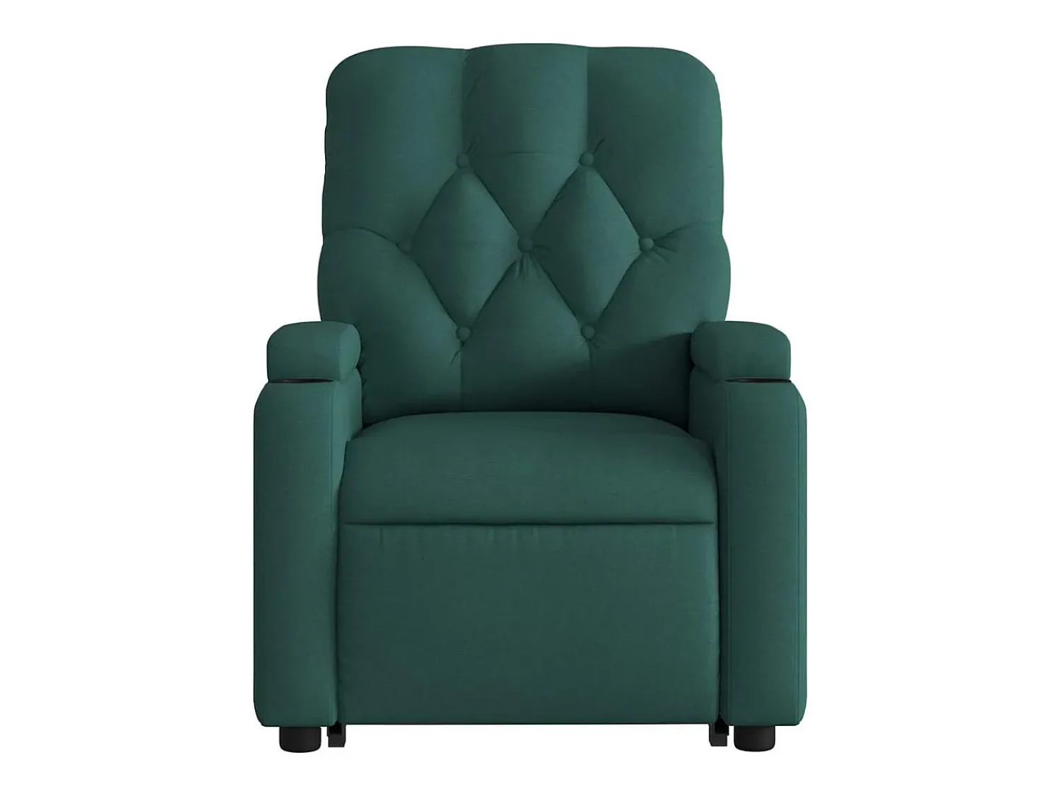 Best Poltrona Confortável | Poltrona reclinável elevatória tecido verde-escuro SHL436668 Verde pinho