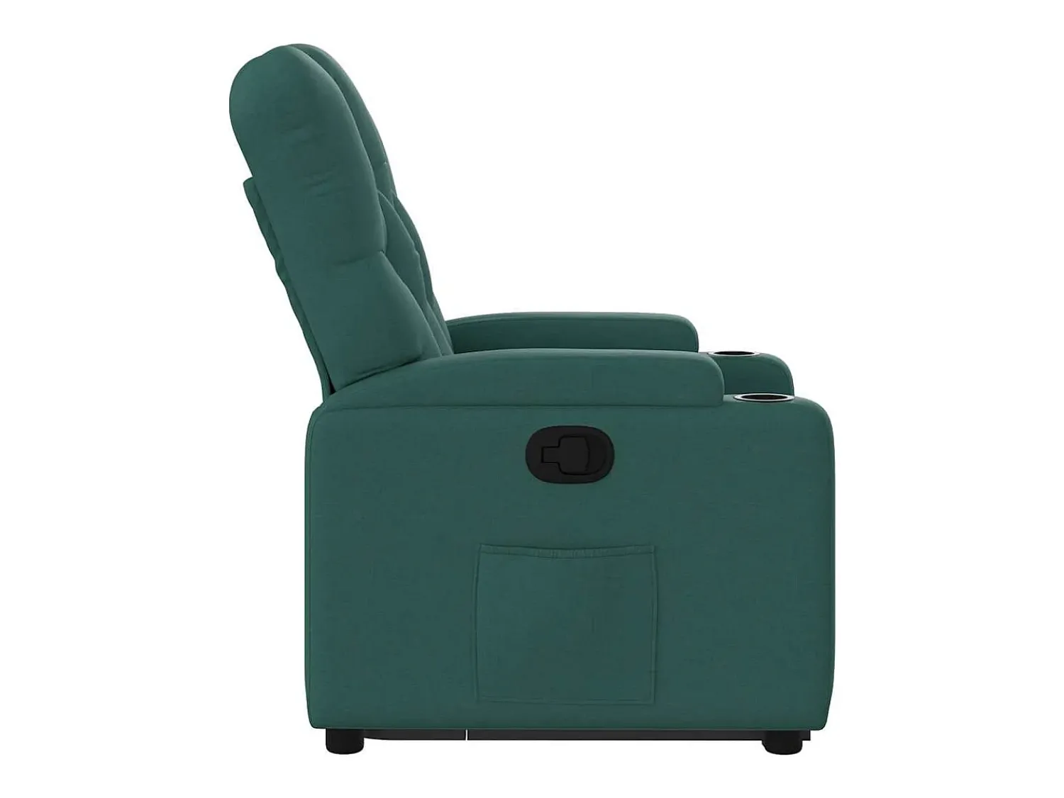 Best Poltrona Confortável | Poltrona reclinável elevatória tecido verde-escuro SHL436668 Verde pinho