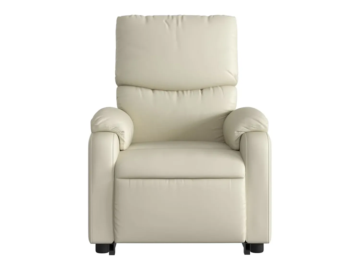 Poltrona* Poltrona Confortável | Poltrona reclinável elevatória couro artificial cor SHL735885 Creme