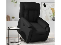 Poltrona* Poltrona Confortável | Poltrona reclinável elevatória couro artificial SHL162225 Preto