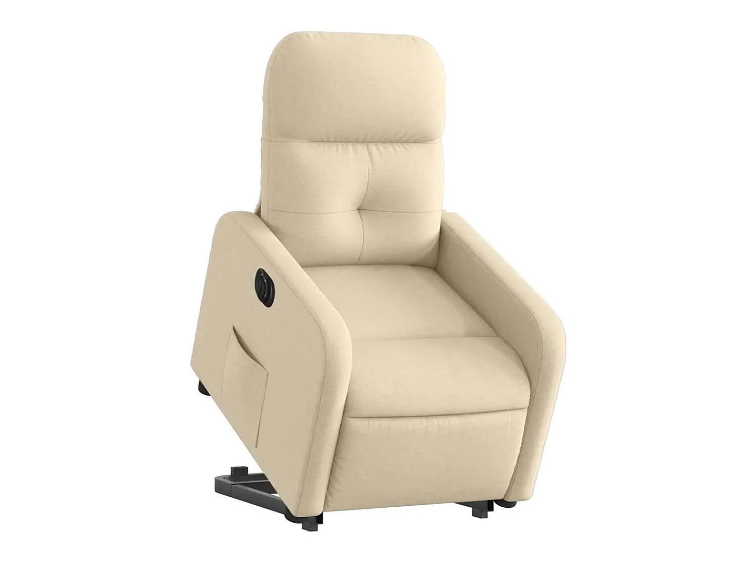 New Poltrona Confortável | Poltrona reclinável elevatória elétrica tecido cor SHL216061 Creme