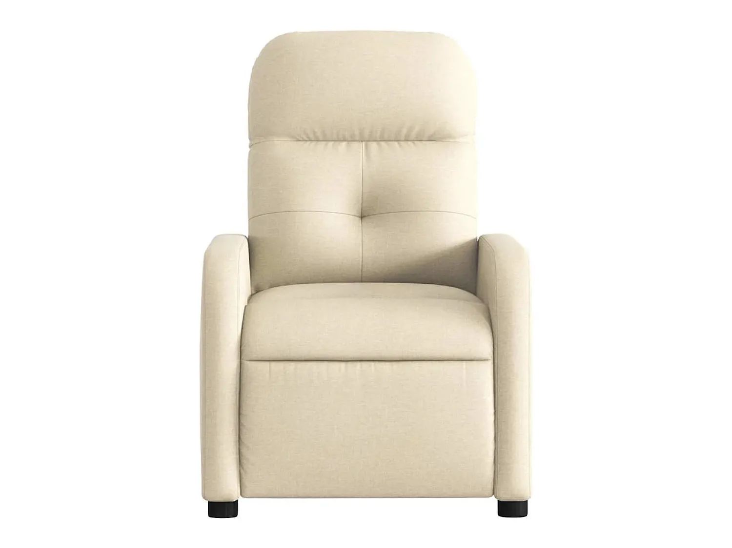 Clearance Poltrona Confortável | Poltrona reclinável elétrica tecido cor SHL409166 Creme