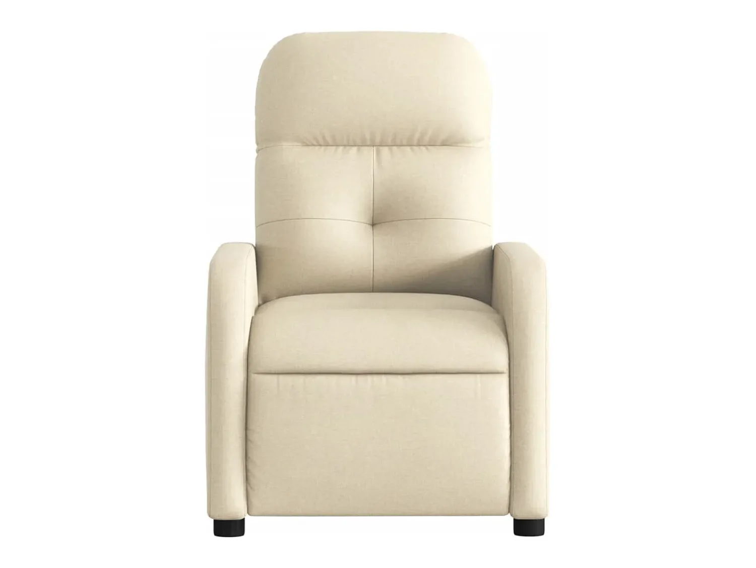 Clearance Poltrona Confortável | Poltrona reclinável elétrica tecido cor SHL409166 Creme